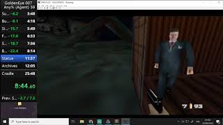 Goldeneye 007 Agent Any% 23:22 (emu)