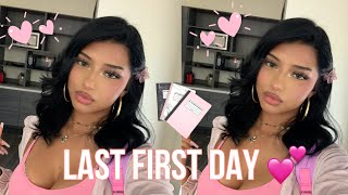 FIRST DAY OF SENIOR YEAR!! (GRWM + VLOG) 💕 | Ksmyq2