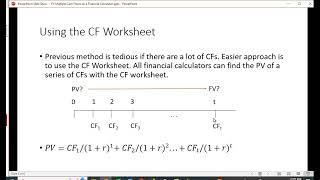 FV Multiple CFs on TI BAII Plus