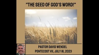 "The Seed of God's Word!"