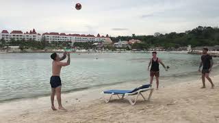 Beach soccer ball ⚽️ 4 Cool guys playing beach Soccer