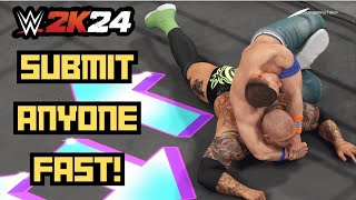 WWE 2K24 - How To Submit Anyone FAST!