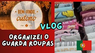 VLOG: Dicas de Organização de Guarda-Roupas ( Dia de Outono aqui em Portugal ) 🇵🇹