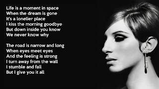 Barbra Streisand - Woman In Love (Lyrics)