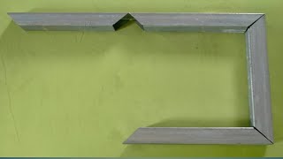 How to make square tubing miter joint / cut a perfect miter joint with a handheld Grinder.