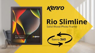 Kenro Rio Slimline Black Photo Frame - 360 degree video