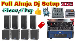 Ahuja Dj Setup 4Bass 4Top  |Ahuja XDA 7002 |Ahuja LXA 4500 Amplifier Detail and price |Ak Dj Vlog