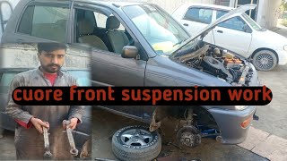 Rebuilding Daihatsu cuore front suspension || front hissa repairing by genius mechanic