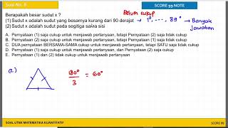 BAHAS TRIK DAN TIPS SOAL SNBT MATEMATIKA KUANTITATIF 2024 PENALARAN GELOMBANG 1 HARI KEDUA LATIHAN