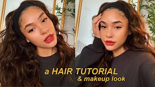 A hair tutorial & makeup look ... & I kinda talk alot lol