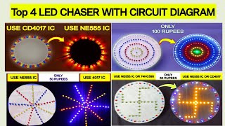 Top 4 LED Chaser With Circuit Diagram