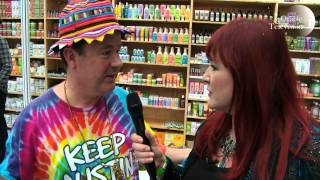 Michael Day talks to Carrie Kirkpatrick at the Mind Body Spirit Festival