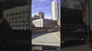 Driving through downtown Pittsburgh PA