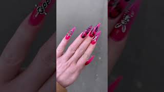 Оцени идею дизайна от 1 до 10 #shortsnails #nail #naildesign #треш #курсыманикюра #nailart