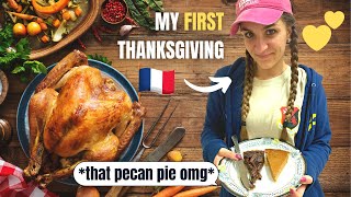 My First Thanksgiving as a French Woman, Stuffing & Pecan Pie are Terrific! + Macy's Parade Reaction