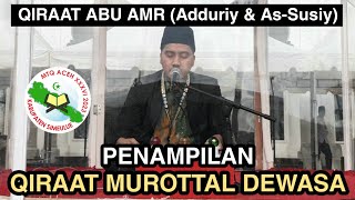 Penampilan Qiraat Murottal Dewasa (Romi Saputra) - MTQ ACEH XXXVI 2023 Di Kab. Simeulue