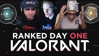 Day ONE of Valorant Ranked EVER! Pros & Streamers Place