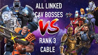 Cable Solo's EVERY Linked Cavalier Clash of Champions Boss - MCOC