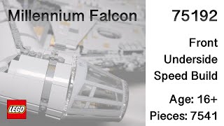 Star Wars - Millennium Falcon - 75192 - Speed Build - Front Underside