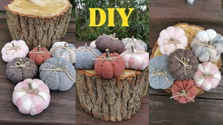 Dekoracje Jesienne | Jak Uszyć Ręcznie Dynie Ozdobne |2 sposoby |DIY Tutorial | Decorative Pumpkins