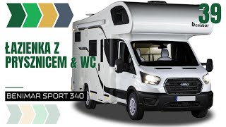 39  Łazienka z prysznicem + wc - Kamper Bercik - Film instruktażowy dla Benimar Sport 340