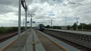 Průjezd vlaku (rj 90257 Vindobona) ve stanici Šakvice 🚆