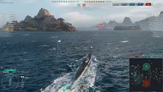 World of Warships: Salmon 3 Kills Heart Broken By A Secondary Turret 1080p60fps