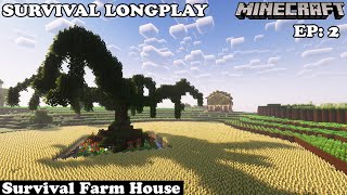 Minecraft Survival Longplay No Commentary 1.19 - Build Big Farm House - Build Big Tree