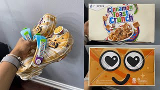 CINNAMON TOAST CRUNCH CROCS UNBOXING REVIEW | they really smell like cinnamon toast crunch??!👀😳