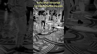 Zee Kutumba awards 2021 Asha Bhat rehearsal #zeekannada