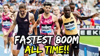 Djamel SEDJATI Fastest 800m EVER! Paris diamond League 2024