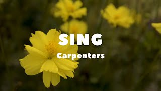 Sing - Song by - Carpenters (lyrics & video)