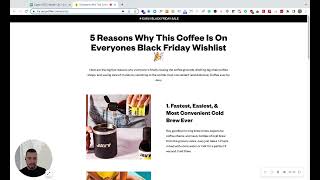 DTC Landing Page Review: Javy Coffee