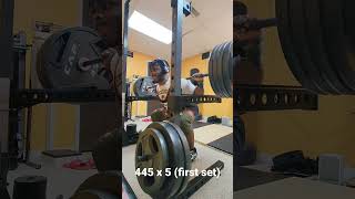 445lbs x 5 Squat | First Set