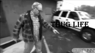 Old Guy Thug Duffs a Reporter