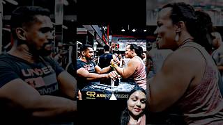 Can you beat a Girl in armwrestling?🥱#armwrestling  #shorts #viral #trending #armwrestler