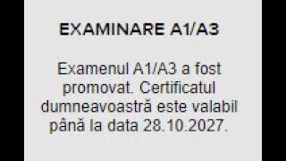 Examen DRONA A1/A3 in limba romana (vezi descrierea)