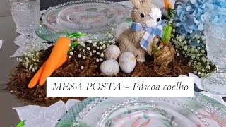 Mesa posta de Páscoa no tema coelhinho, usando das de MDF | MULHERES ATUAIS