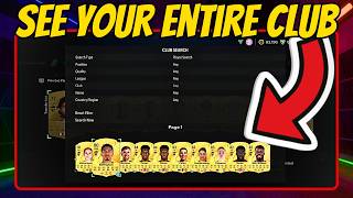 HOW TO SEE YOUR ENTIRE CLUB ON FC 25 (Players, Consumables, Club Items, & Stadium)