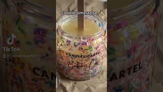 Ever seen a candle set this quickly? 🕯️🕯️ #candlemaking #timelapse #birthdaycake