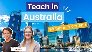 Teach in Australia -  EU & UK Hosted Webinar