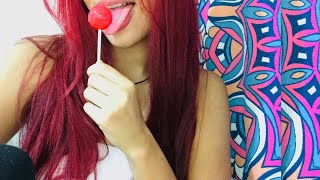 ASMR | Chupando paleta - lollipop/ mouth sounds 🍭❤️