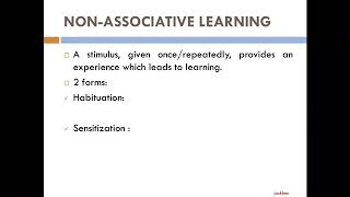 Habituation & Sensitization