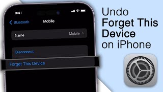 How To Undo Forget This Device On iPhone! [2024]