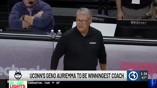 UConn basketball coach should become the all-time winningest coach Wednesday night