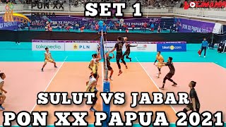 SULAWESI UTARA UTARA VS JAWA BARAT SET 1 VOLI PUTRA PON XX PAPUA 2021