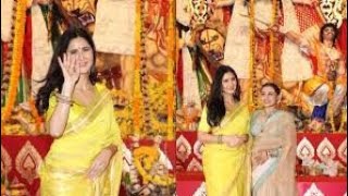 Katrina Kaif arrived at Durga Puja #katrinakaif