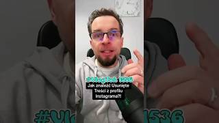 Jak Znaleźć USUNIĘTE Treści z Profilu Instagrama?#InstagramTips #TuTorial #PanieWojciu #Tips