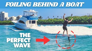 Foil Surfing Mayhem - Hijacking MASSIVE Boat Wake!