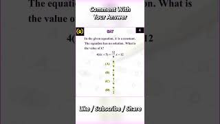 📝 SAT Algebra Challenge! 🧮 #sat #math #satmath #satsubject #satalgebra #satexam